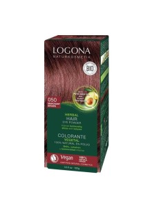 Colorante Vegetal Caoba Logona - Tinte Natural Mahogany Red