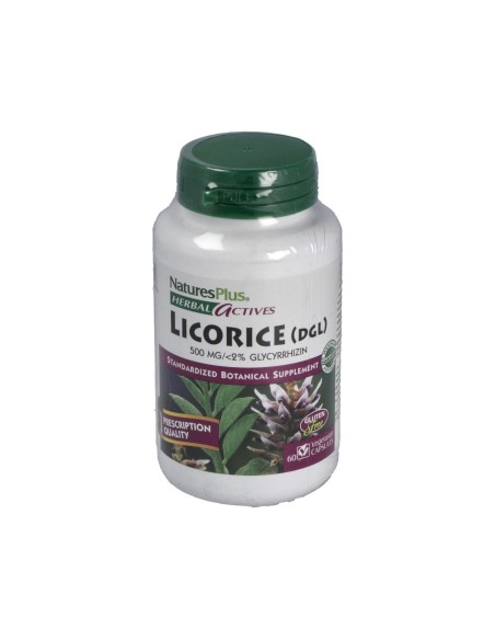 Licorice (Dgl) Regaliz500Mg. 60Cap. Herbal Actives