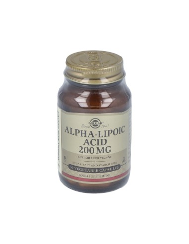 Acido Alfa Lipoico 200Mg. 50Vegicaps