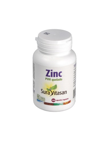 Zinc PVH Quelado  100 cápsulas de Sura Vitasan