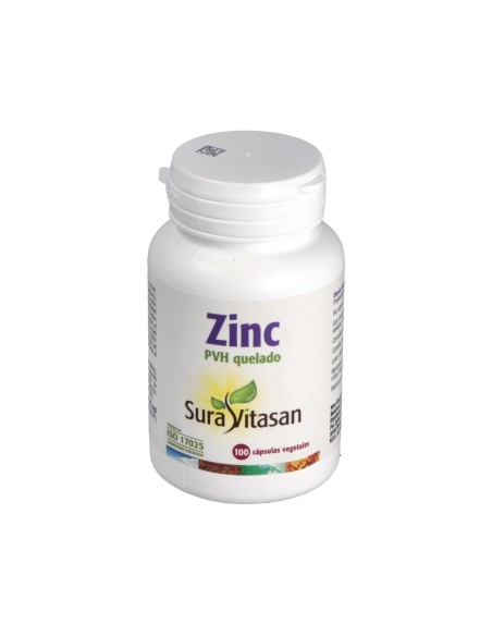 Zinc Pvh Quelado 25Mg. 100Comp.