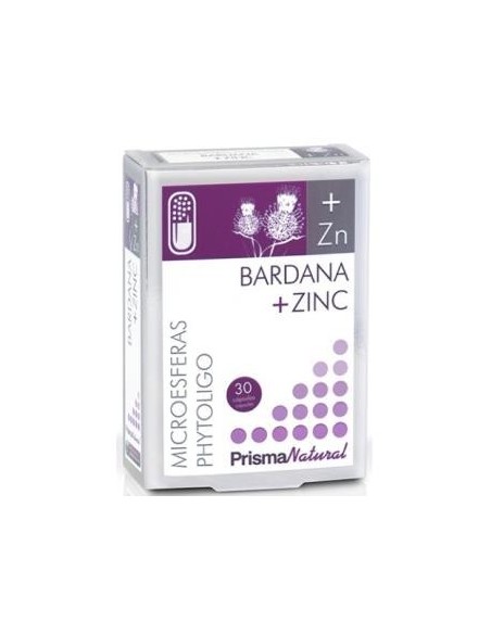 Bardana + Zinc Microesferas 30Cap. de Prisma Natural