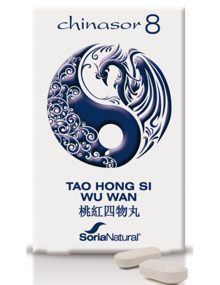 Chinasor 8 Tao Hong Si Wu Wan 30 Comprimidos de Soria Natural