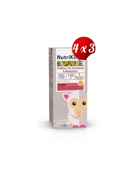 Pack 4x3 uds Nutrikings Calm Solución Oral 150 Ml De Dietmed