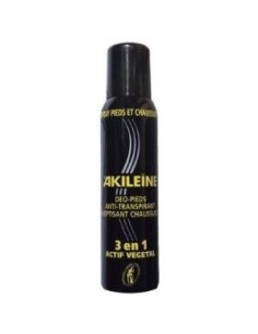 Spray Pies Y Calzado (Negro ) 3 En 1 150 Mililitros Akileine