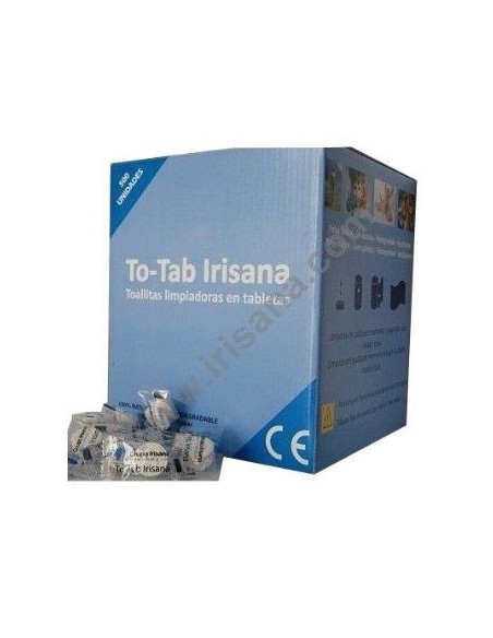 To-Tab Toallitas Limpiadoras Caja 500 Unidades Irisana