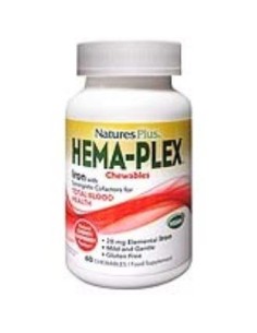 Hema-Plex Masticable 60 Comprimidos de Natures Plus