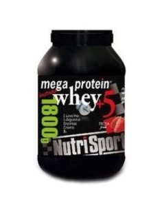 Mega Protein 5 Whey Vainilla 1,8Kg. Nutrisport