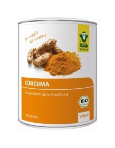 Curcuma Con Pimienta Polvo 100 Gramos Bio Sg Vegan Raab Vitalfood