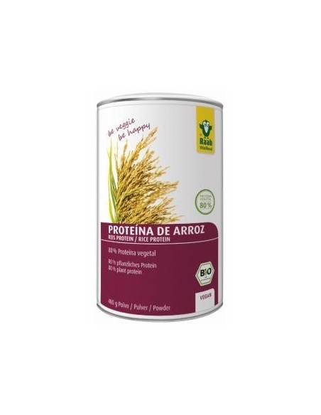 Proteina De Arroz Natural 400 Gramos Bio Sg Vegan Raab Vitalfood