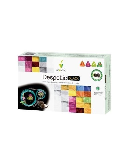 Embalagem 3x2 Frascos Despatic Pretos Recipiente de 20 frascos de 10 ml. por Novadiet