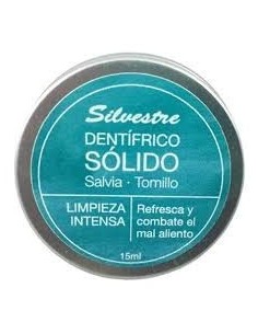 Dentifrico Solido Salvia Tomillo 15Ml Verde de Silvestre