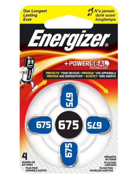 Pilas Para Audifono Ac675 4 Unidades Energizer