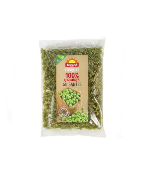 Espirales De Guisantes 250 gramos Bio de Biogra