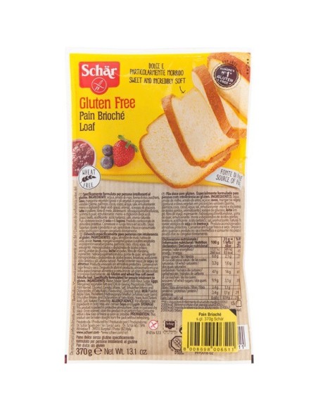 Pan Brioche Dulce 370 Gramos Sg Schar