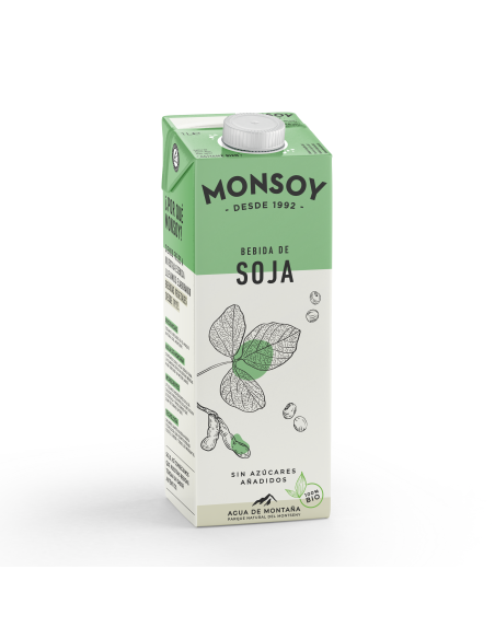Bebida Vegetal De Soja 1Lt 6Uds. Bio Monsoy