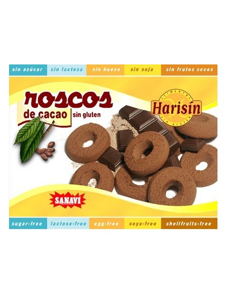 Roscos De Cacao 150 Gramos S/G Harisin