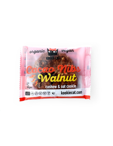 Galleta Con Nibs De Cacao & Nueces Bio 50 g de Kookiecat
