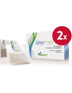 Pacote de 2 Infusão Thymente Tomilho, Hortelã e Chá 20