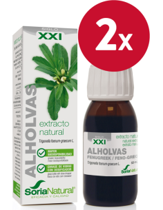 Pacote de 2 peças Ext. Feno-grego Xxi 50Ml. S/Al de Soria Na