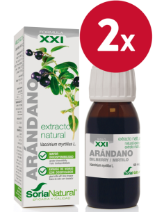 Pacote de 2 peças Ext. Cranberry Xxi 50Ml. S/Al de Soria Na