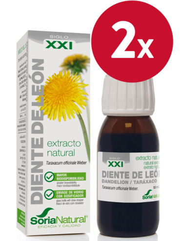 Pacote de 2 peças Ext. Dente de Leão Xxi 50Ml. S/Al de So