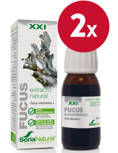 Pacote de 2 unidades Ext. Fucus Xxi 50Ml. S/Al de Soria Natur
