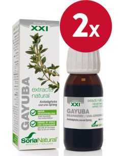 Pacote de 2 unidades Ext. Bearberry Xxi 50Ml. S/Al de Soria Natu