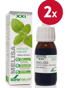Pacote de 2 unidades Ext. Melissa Xxi 50Ml. S/Al de Soria Natu