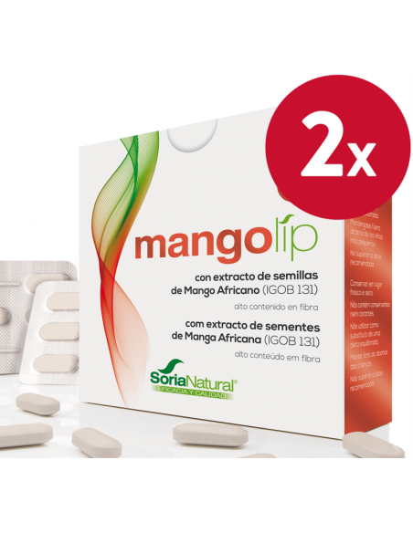 Pacote de 2 Mangolip 28Comp. de Soria Natural
