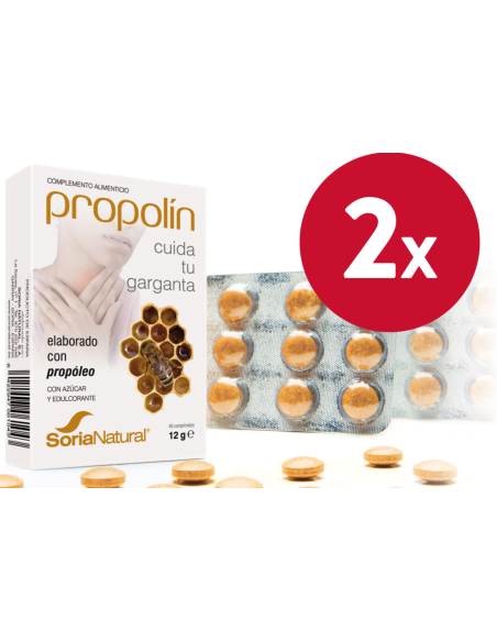 Pacote de 2 Propolin 48Comp.X250Mg. de Soria Natural