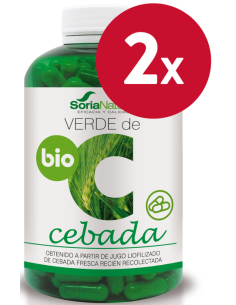 Pacote de 2 unidades Cevada Verde 240Cap. de Soria Natural