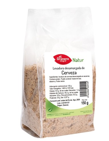 Levadura De Cerveza Desamargada , 150 G de El Granero Integral