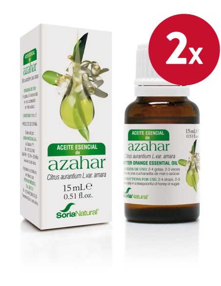 Pacote de 2 pcs Essência de Flor de Laranjeira 15Cc da Soria Natural