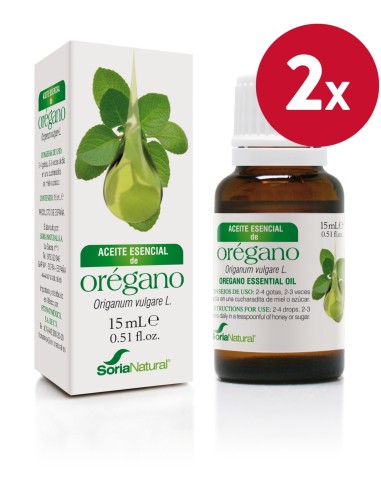 Pacote de 2 Essência de Orégano 15Cc. de Soria Natural