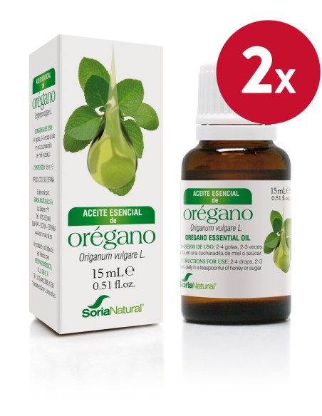 Pacote de 2 Essência de Orégano 15Cc. de Soria Natural