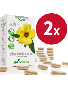 Pacote de 2 unidades Cap.S 13 Damiana Xxi 30Cap. por Soria Nat