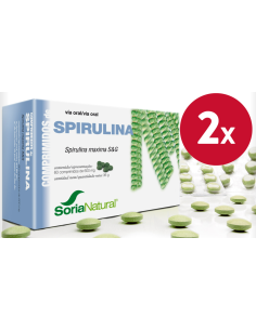 Pacote de 2 Spirulina 60Comp. de Soria Natural