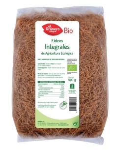 Fideos Integrales Bio, 500 G de El Granero Integral