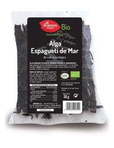 Alga Espagueti De Mar Bio, 50 G de El Granero Integral