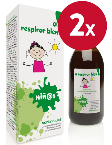 Pacote de 2 unidades Xarope Infantil Breathe Well 150Ml. de S