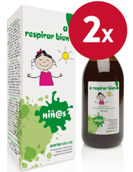 Pacote de 2 unidades Xarope Infantil Breathe Well 150Ml. de S