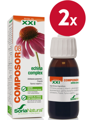 Pacote de 2 Composor 08 Echina Complex Xxi 50Ml. de