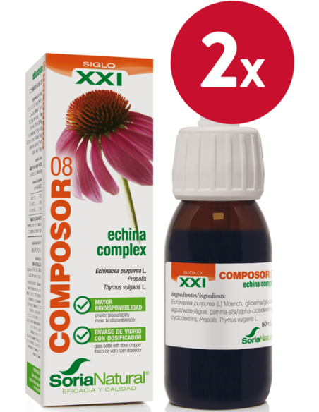 Pacote de 2 Composor 08 Echina Complex Xxi 50Ml. de