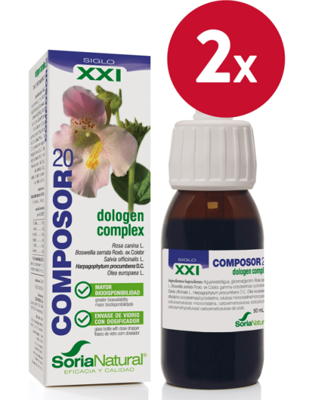 Pacote de 2 Composor 20 Dologen Complex Xxi 50Ml. de
