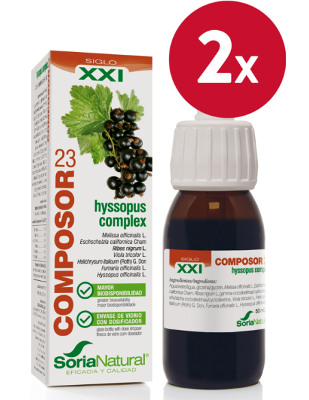 Pacote de 2 Composor 23 Hyssopus Complex Xxi 50Ml. e