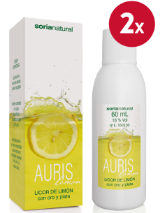 Pacote de 2 unidades Auris Limão 60Ml. de Soria Natural