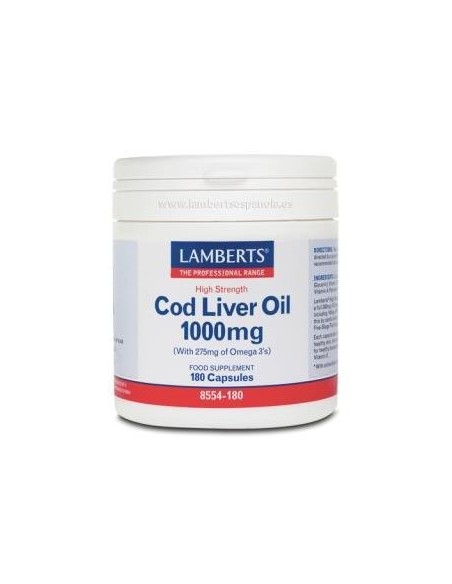 Pack de 2ud Aceite De Higado De Bacalao 1000 Mg. 180 Cap. de