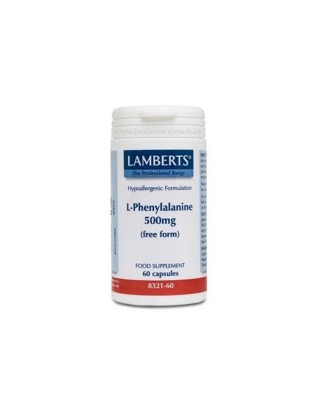 Pack de 2ud L-Fenilalanina 500 Mg. 60 Cap. de Lamberts