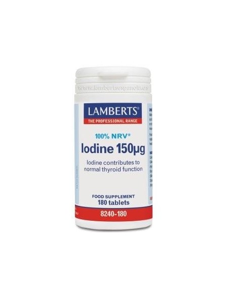 Pack de 2ud Yodo 150µg 180 Comprimidos de Lamberts